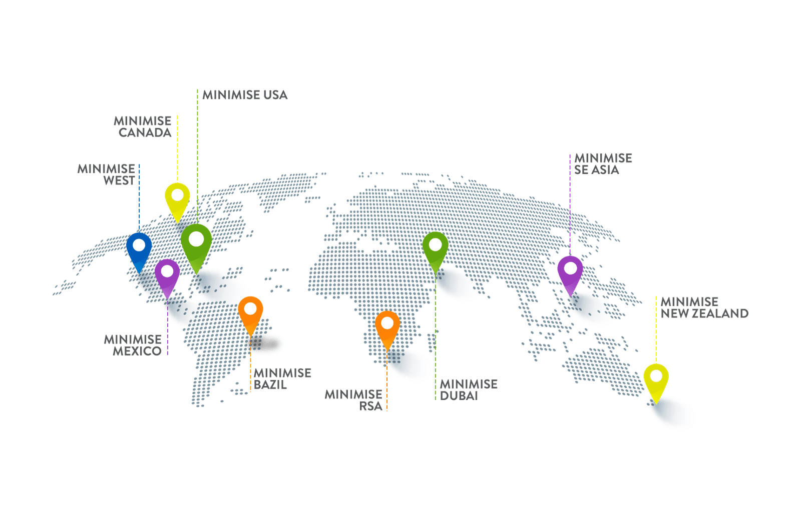 Our locations map